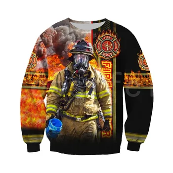 Tessffel vatrogasno odijelo vatrogasci superheroj Harajuku sportski odijelo NewFashion 3DPrint munja/veste/majica/jakna/Muškarci/Žene s3