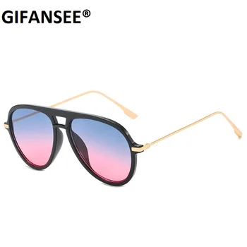 GIFANSEE muške sunčane naočale prevelike ženske nijanse metalni okvir kvaliteta brand dizajn pilot muške sunčane naočale vožnje uv400 naočale