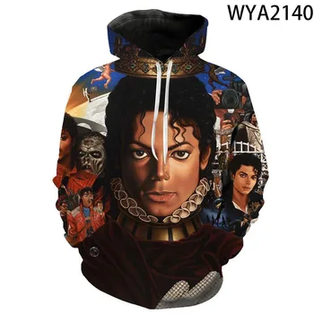 Novi Michael Jackson muškarci žene djeca hoodies Muške veste ulica odjeća 3D tiskanih svakodnevne sportske trenerke sa kapuljačom pulover vrhovima