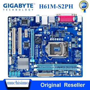 GIGABYTE GA-H61M-S2PH tablica matična ploča H61 Socket LGA 1155 i3 i5 i7 DDR3 16G uATX UEFI BIOS izvorna matična ploča H61M-S2PH b /