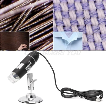 1600X USB Digitalni mikroskop kamere endoskop 8LED povećalo s metalnim postoljem drop