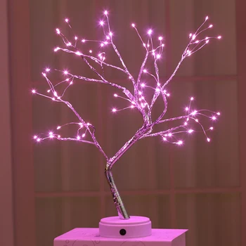 Led bakrena žica Tree Shape Night with Touch Sensor Switch Decoration Battery USB Led Table Lamp Table Light