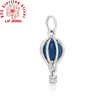 2019 Novi 925 sterling srebra perle plavi balon privjesci privjesak idealni originalne narukvice Pandora žene DIY nakit