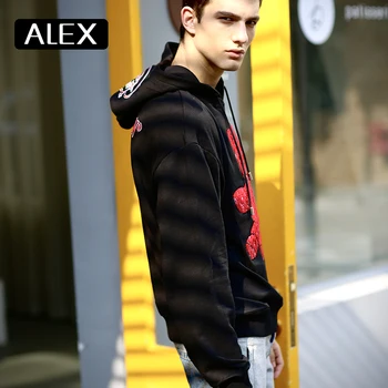 Alex Plein majica muškarci pamuk medo vez ogroman estetski majica Steetwear muška moda Muška odjeća novi