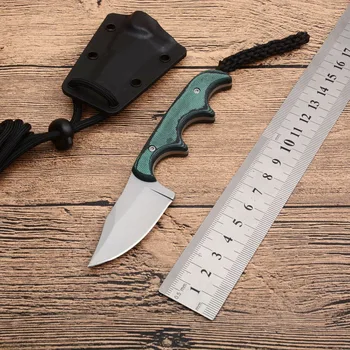 Džepni izravni vanjski nož 8cr13 oštrica dual boji G10 ručka fiksni noževi taktičko opstanak lov EDC alat