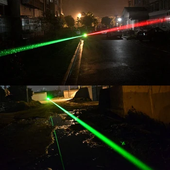 Lov B017 Zeleni Crveni laserski pokazivač ručka velike snage 532 nm kontinuirano linija 1000 metara + punjač + baterije + laserska glava