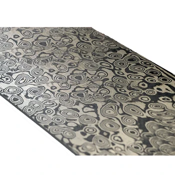 430+440 stainless steel дамасский uzorak čelična ploča oštrica noža materijal za proizvodnju DIY alata (bez termičke obrade bez jetkanja)