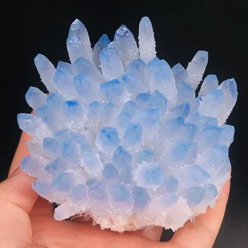 Rijedak prirodni plavi Kristal klaster mineralni uzorak svadbena dekoracija Reiki liječeći uzorku od deco dom