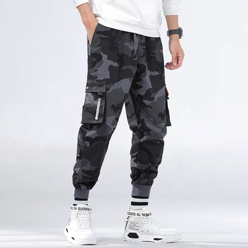 CHAIFENKO brand gospodo trkači hlače maskirne hlače-teretni muški hip-hop skateboard Trkač moda svakodnevni Zraka noge hlače muški M-8XL