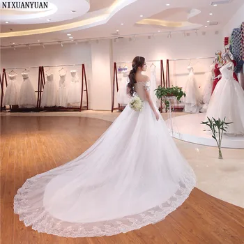 Trenutno se nalazi slika elegantan s ramena čipka aplicirano vrećice s ramena bucmaste vjenčanica loptu haljina
