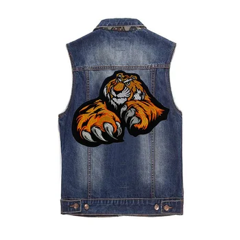 Veliki tigar zakrpe za odjeću naljepnica glačalo na majicu Jean DIY krpa biciklist prije punk ski vez odjeća ikonu