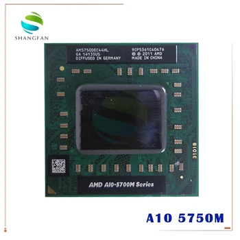 Laptop AMD A10 5700M Series A10 5750M A10-5750m AM5750DEC44HL Socket FS1 CPU 4M Cache/2.5 GHz/quad core procesor GM45/PM45