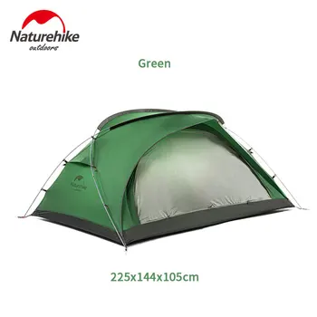 Naturehike 20D najlon kampiranje šator vanjski 2 osobe ultralight dvostruka vrata šator neto pređe ventilacija šator dvostruki sloj besplatan mat
