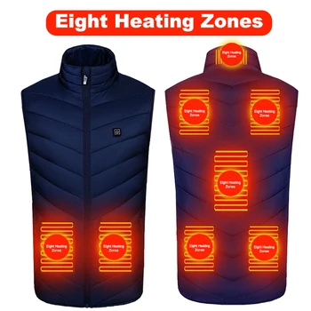 Prsluk s grijanom 98/2 zona USB električni grijaći prsluk heizjacke gilet riscaldato uomo warmte prsluk abrigo calefactable heat vest