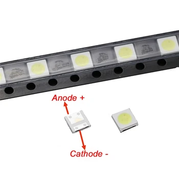 50шт 2 W 6 u 3535 DIY hladno bijeli led svjetlo perle za LG TV Backlight Repair Application stolna stolna lampa čip pribor