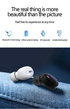 X9 Bluetooth slušalice Mini 5.0 sportska igraonica za slušalice sa mikrofonom bežične slušalice za Xiaomi sve telefone za telefoniranje bez korištenja ruku stereo slušalice