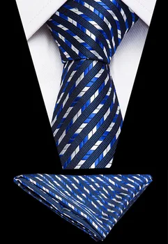 Muška moda svila kravata džep kvadratnom skup prugasta Paisley kravate Vjenčanje college business kravate 8 cm maramicu