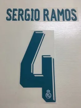 17-18 sezone je Real Madrid home star print number prelazi proizvod wash resistant Jersey print number Značka patches