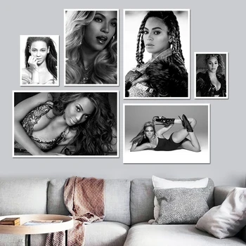 Beyonce plakat super glazba je pjevačica i zvijezda platnu plakata i grafika фотопортрет fotografije caffe bar hotel wall art dekor freska