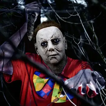 Užas Michael Myers LED Halloween ubija Maska cosplay ubojice cijelo lice lateks kaciga Halloween kostim rekvizite novi 2020
