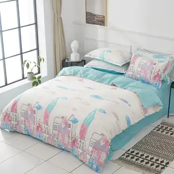 Sjajni jedinstveni modni pamuk mekan S Queen size komplet posteljinu deka setovi posteljinu krevetu skup jastuk pokriva Shams