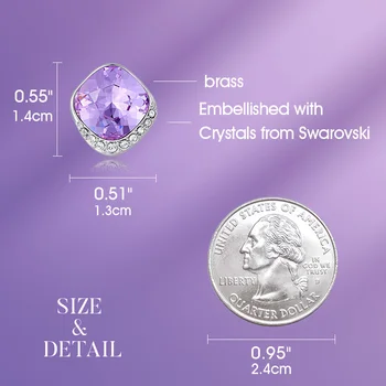 CDE luksuzni ovalnog oblika geometrijski Crystal od Swarovski naušnice Cirkon je kamen metalne naušnice za žene Lady stranke nakit