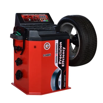 1PC Car Balancing Machine S-6605 Tire Dynamic Balancer Machine Automatic Wheel Rim Dynamic Balance Tools Device 220V