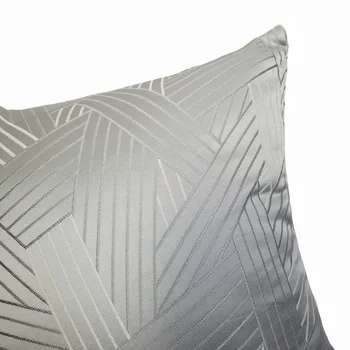Blaga siva geometrijske linije moda ukrasne Glavni posteljinu i jastučnicu tkani unutrašnjost kauč stolica pokriva 45x45 cm 1 kom./lot