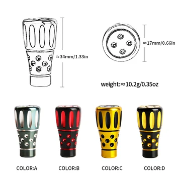 LETOYO DKB005 Ultra Light Ribolov Metal Bubnjeva Handle ručka za Daiwa i Shimano Spinning Mamac Casting Bubnjeva DIY modificirana oprema