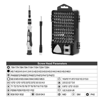 115 u 1 Komplet odvijača Magnetic Torx Hex Bit odvijač telefon/računalo popravak ručnih alata Multitools Kit by PROSTORMER