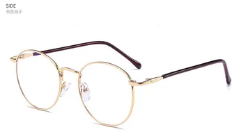 Nove klasične žene završili kratkovidnost naočale retro dama kratkovidan naočale metalni okrugli okvir recept naočale -0.25 do -6.00