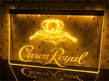 A104 Crown Royal Derby Viskija NR beer Bar Led Light Sign