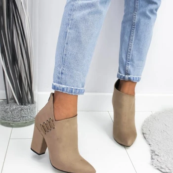 Trendy ženske cipele boots seksi čizme kratke čizme na visoku petu modni istakao europske cipele plus size