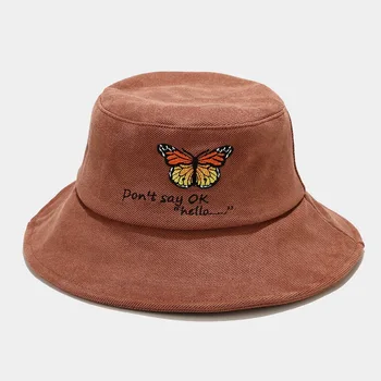 Nova Jesen Zima vez leptir kantu šešir za žene ženski toplo Panama hat vanjski ветрозащитный ne govore u Redu pismo Bob šešir