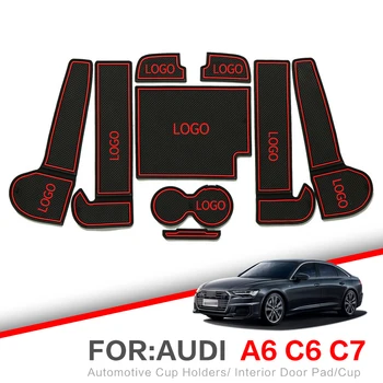 ZUNDUO neklizajući vrata utor tepisi za Audi A6 C6 C7 2005-2018 RS6 S6 pribor unutarnja vrata Pad auto držača za čaše