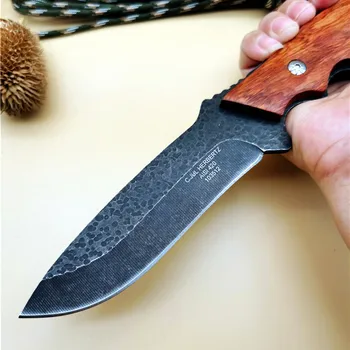 Kovana trodijelna nož vanjski opstanak izravan nož pustinja samoobrane nož taktički nož kamp lovački nož