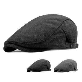 Muške kape газетчика jesen zima toplo debeli osmerokutni šešir za muškarce detektivske kape klasicni ravne kape casual uzima