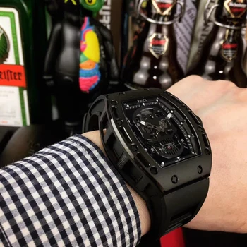 Top luksuzna marka kostur sat super identitet muške mehanički satovi muški ručni sat Limitde Edition oblik lubanje satova dar