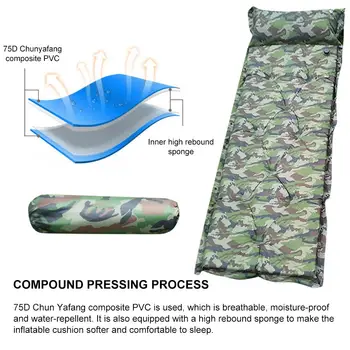 3color 9 spot Сплайсированный napuhavanje tepih za napuhavanje šatori prijenosni klima mat spavanje mat robustan višenamjenski vanjski putovanja