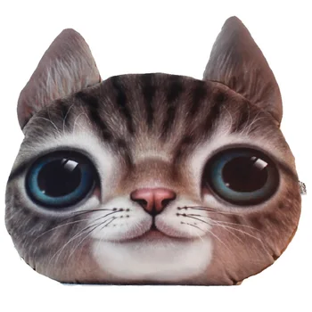 35 * 36 cm novi 3D slatka mačka pas Tigar ured gomila jastuci jastuci crtani pliš plišane igračke djeca lutke prati dom kauč jastuci automobila