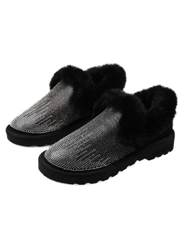 Snijeg ženske zimske zadebljanje i toplinu 2020 nova moda divokoza svakodnevni plišani bljeskalica Diamond pamučnim cipele