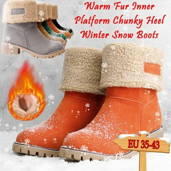 NEWDENBER 2020 Ženska obuća za snijeg ženske zimske флоковые tople čizme čizme kratke čizme Slip-On Outside Shoes Botas