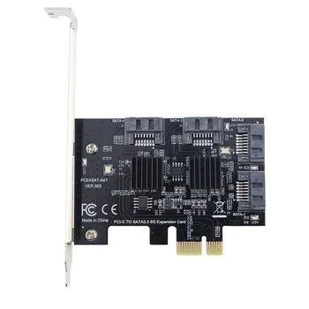 PCI Express 3.0 Controller Card PCIe 2.0 x1 to 4 Ports SATA III 6GB/s unutarnje adapter je pretvarač s nosačem низкопрофильным