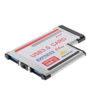 1 kom. 2 dual-port USB 3.0 hub Express kartice ExpressCard skrivene 54 mm adapter za laptop