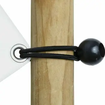 25шт crna kugla bungee bungee kabel za teške uvjete rada krov šator cerada kravata Downs remen