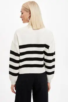 DeFacto jesen žene gumb odijela detaljno obrezivanje dres kardigan džemper topli pulover casual moda-T2893AZ20AU