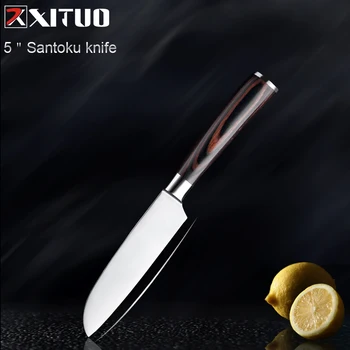 XITUO Sharp kitchen knife sets Chef knife High carbon stainless steel Santoku knife Cleaver Odsecanje knife najbolji domaći kuhinjski alat