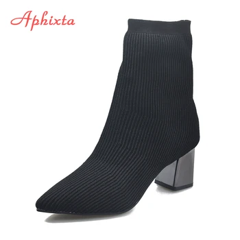 Aphixta crna 6 cm, metalne, trg štikle pamučne čarape i čizme žene rastezanje tkiva Akutni čarapa cipele čizme za žene brod