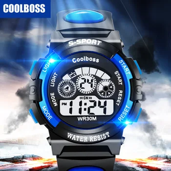 Coobos vodootporan djeca svakodnevne sportski digitalni sat najbolji brand darove za djecu alarm datum ručni satovi dječaci Reloj Hombre