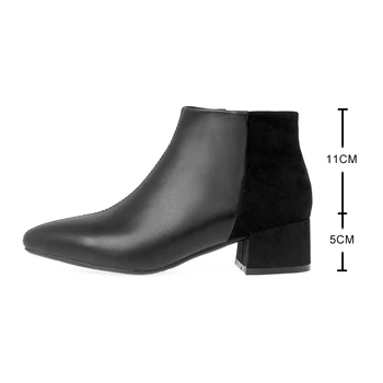 čizme za žene na niskim petama kratke čizme Oštar čarapa nabijen peta Ženska obuća Ženske cipele chelsea 2020 Jesen Zima 31 32